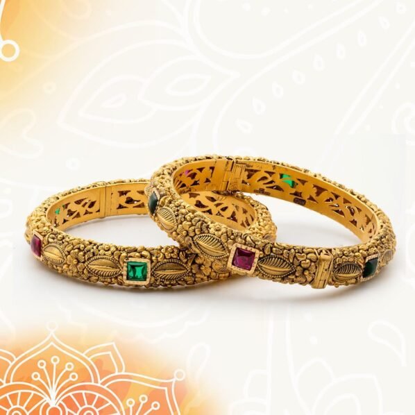 Elegant Gold-Plated Bangles