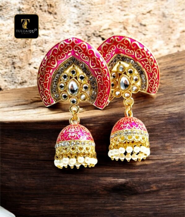 Red and Gold Kundan