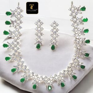 Green Zirconia Necklace Set