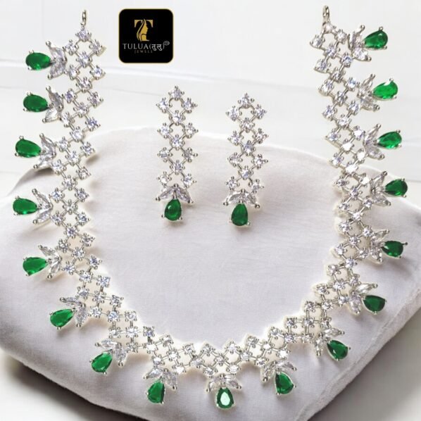 Green Zirconia Necklace Set