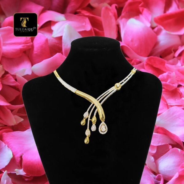 Gold and Diamond Pendant Necklace